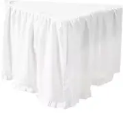 Sasha Bed Skirt, White Queen