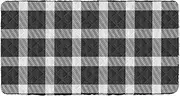 Black and White Buffalo Plaid Check Tartan Scotland Travel Toddler Bed Sheet Washable Cot Sheet for Child Travel Bed for Children Baby Travel 50'' x 25'' (Sheet,Bed Not Included)