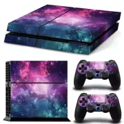 For PS4 1st Gen Console & 2 Controllers Galaxy Graphic Vinyl Skin Decal