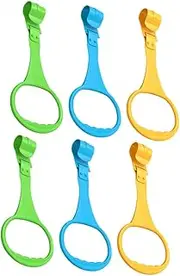 IWOWHERO Nursery Pull Rings 6pcs Baby Pull up Rings for Toddlers Promote Balance Stability
