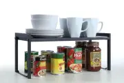 Expandable Cabinet Storage Rack - Tabletop Storage Spice Shelf Organizer Rack...