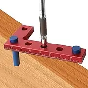 Woodworking Scriber Measuring Ruler - Heavy Duty Wood Work Square Tool, Color Fast Lightweight Marking Center Finder