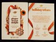 Dove Beauty Limited Edition Holiday Treat Gingerbread Delight Bar Soap - 2 Bars