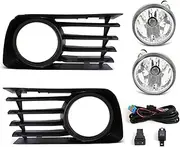 Fog Lights Fog Lamps Halogen DRL LED Daytime Running Lights Front Bumper For Toyota For Prius 2004 2005 2006 2007 2008 2009 Car Accessories 12V Fog Light Lamp Assembly(Halogen)