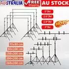 2× 3M Backdrop Stand Green Screen KIT Photography Background Professional Studio