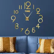 Silent Wall Clock 3d Effect Versatile Large Silent 3d Diy Wall Clock Stylish