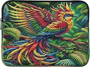 Vibrant Tropical Bird Computer Cases for Laptops, Protective Padded Laptop Sleeve 15.6 Inch for Women