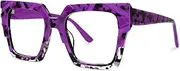 [VOOGLAM] Cat Eye Frame Blue Light Blocking Glasses, Black Fashion Glasses for Women Anti Eyestrain & UV