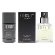 Calvin Klein Eternity Kit For Men 2 Pc Kit 1.6 oz EDT Spray, 2.6 oz Deodorant Stick
