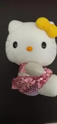 在飛比找Yahoo!奇摩拍賣優惠-Hello kitty 亮片 復古  娃娃  絨毛  玩偶 