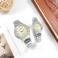 在飛比找Yahoo奇摩購物中心優惠-CITIZEN / 光動能 簡約時尚 不鏽鋼手錶 情人對錶-