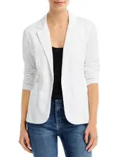 Majestic Filatures Fitted Linen Blazer