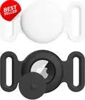 2-Pack Case for Apple AirTag, Silicone Pet Collar Holder for Dog Cat GPS Tracker