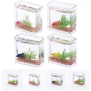 4 Pcs Goldfish Tank Model Doll House Micro Landscape Miniature Scene Accessory