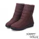 【happy walk】雪靴 輕量雪靴/輕量時尚釦飾雙層防水防滑加厚保暖雪靴 棕
