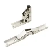 2Pcs 90 Degree Folding Hinge Flat Spring Hinge Table Leg Shelf Brackets Hardware