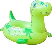 Dinosaur Pool Float for Kids,Cartoon Dinosaur Swimming Ring Inflatable Floaties | Thick PVC Ride Party Toys with Double Handle for Outdoor Beach, Swimming Pool