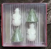 Crabtree & Evelyn Holiday Soap Christmas SNOWMAN & TREES Lot 4 NEW Figural
