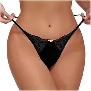 [Generic] Women's Briefs Lace Thong Breathable G-Strings Underpants Seamless Underwear Panties