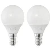 SOLHETTA LED bulb E14 250 lumen, globe opal white