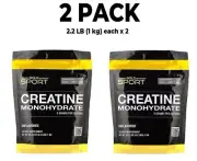 California Gold Nutrition, 2 PACK Creatine Monohydrate, Unflavored, 2.2 lbs 1 kg