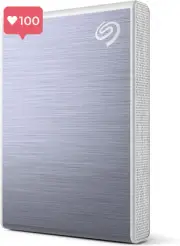 Seagate One Touch 2TB USB-C External Portable SSD, Rescue Data Recovery Service