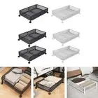 Under Bed Storage with Wheels Organizer with Handle for Clothes Toys Shoes