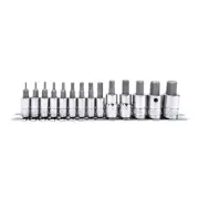 Genius Tools 14 Piece 1/4" & 3/8" Dr. SAE Hex Bit Socket Set - BS-2314H