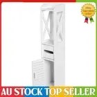 Bathroom Cupboard Storage Shelf 80x15.5x15CM Wood Cabinet in White