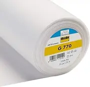 Vilene G770 Bi Elastic Stretch Iron On Fusible Woven Interfacing Interlining White - per metre