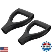 MroMax 2Pcs Shovel D Grip Handle, 1-1/4" Inner Diameter 32mm PVC Spade Snow S