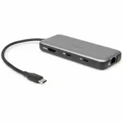Rocstor Type-C to HDMI/USB-A 10GX2/Type-C data/RJ45/ PD Charging with DP1.4 Alt
