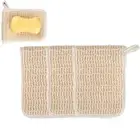 3X Cotton Linen Soap Bag Exfoliating Soap Saver Holder For Foam Pouch Storage.
