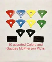 McPherson 1980's Vintage Patented Guitar Pick PICKS 10 Pick Set With 2-Graphites