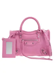 Balenciaga Classic Nano City Pink Leather Tote