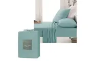 Micro Flannel Sheet Set Blue by Ardor