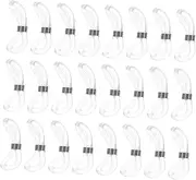[IWOWHERO] Eyeglass Holder Ends Set 25 Pcs Rubber Chain Ends Metal Coil for Sunglass Holder Adjustment