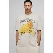 Mens Stone Oversized Disney The Lion King License T-Shirt