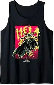[Marvel] Hela Painted Portrait Action Pose Tank Top