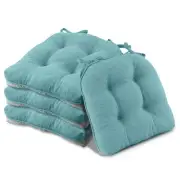 Chair Cushions for Dining Chairs 4 Pack, Memory Foam Chair Cushion with Ties ...