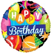 Balloon 18" Happy Birthday Hats Mylar Foil Balloon Party Decoration