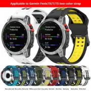 For GARMIN Watch Fenix7/6S/5X Band 20/22/26mm Sport Silicone Watch Strap