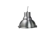 Aldous Industrial Classic Cord Drop Dome Pendant Light Lamp - Aluminium.