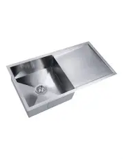 [Cefito] Kitchen Sink 87X45CM Stainless Steel Basin Single Bowl Laundry in Silver