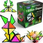 TOSY Magnet Pyramid Glow - 1 Cube Transforms into 1 Billion Shapes,