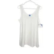 Dotti white swimsuit coverup NWT size medium New casual crotchet lightweight