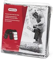 [Oregon] Chaps Protective Chainsaw Apron, Saw Safety Pants, Protection Covers for Cutting and Logging, 8 Layers Lightweight Material, Breathable Adjustable Accessories, One Size Fits All, Black (563979)