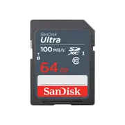 SanDisk Ultra 64GB SDXC 100MB/S Class 10 SD Camera Memory TF Card DSLR Full HD