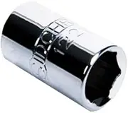 Sidchrome 6 Point 1/4-Inch Drive Socket, 8 mm Size