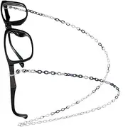 [LIFKOME] Aluminum Eyeglass Chain Necklace Cord Strap Stylish Blue Glasses Holder for Outdoor Activities Securely Keep Glasses Place Durable Fading Resistant
